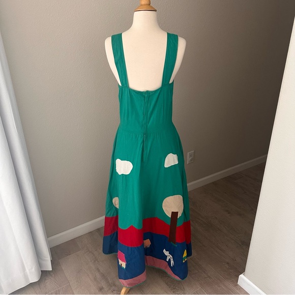 ONE OF A KIND! Patchwork Quilted Bottom Jumper Dress - Picture 5 of 13